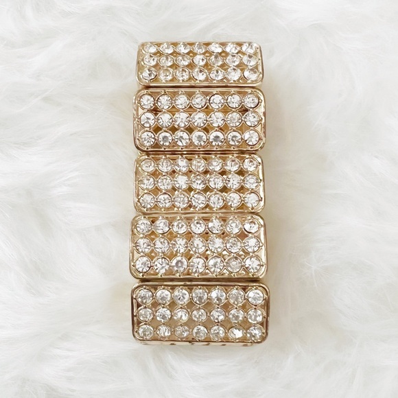 Bebe Gold Crystal Bracelet OS - Picture 1 of 5